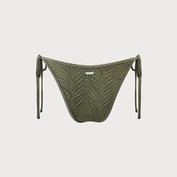 berlook Army Green Crochet Tie Bikini Bottom ONLY 52 - Picture 11 of 14